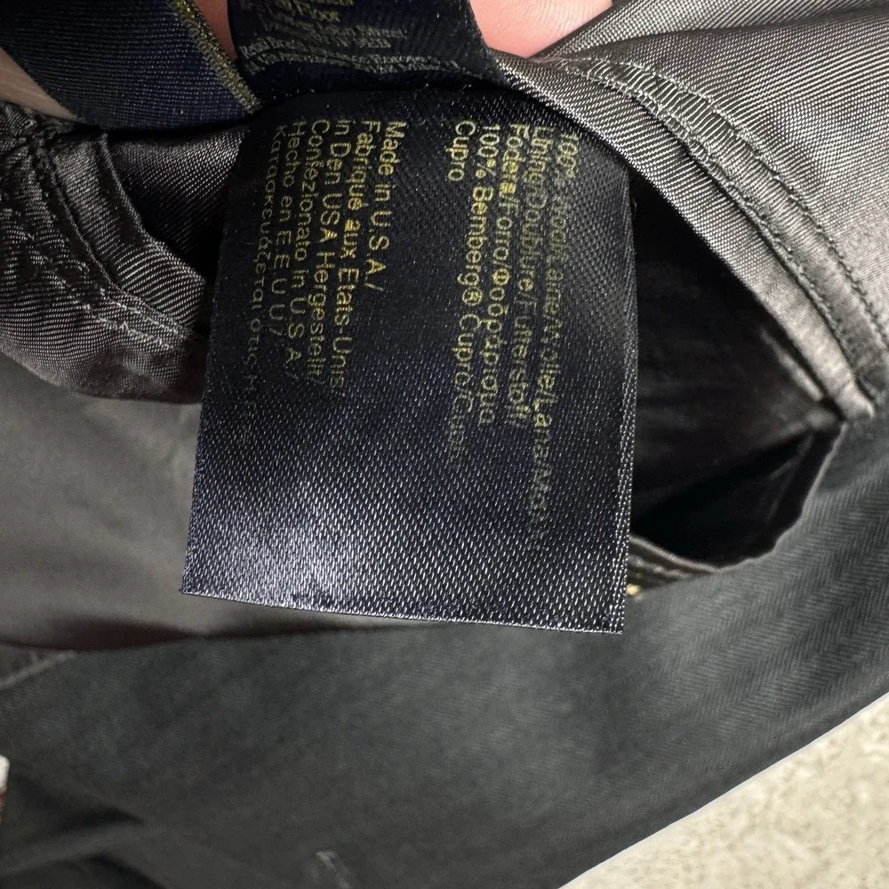Brooks Brothers 1818 Madison 48L 43W Black Wool Two‎ Button Sport Coat USA